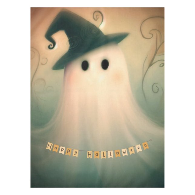 Toalha De Mesa Halloween/Fantasma/Queda/Ornamento Whimsical (Frente)