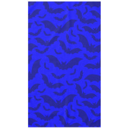 Toalha De Mesa halloween gótico morcegos vampiros azul