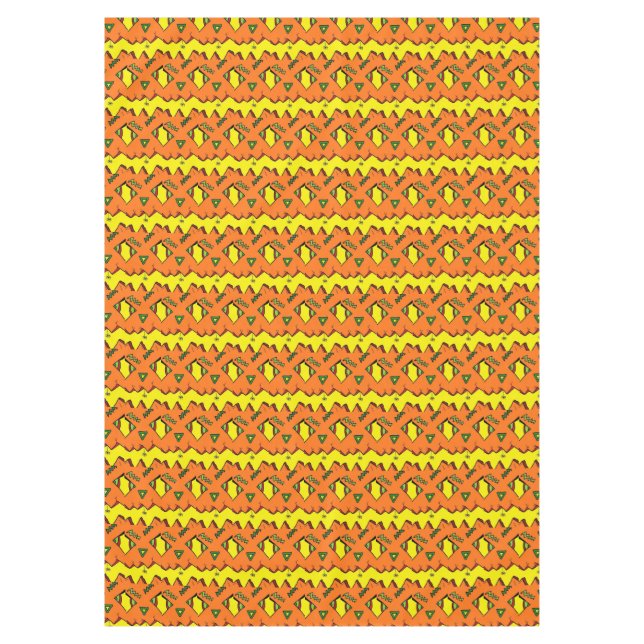 Toalha De Mesa Halloween Jack-O-Lantern e Spider Tablecloth (Frente)