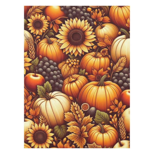 Toalha De Mesa Halloween/outono/Outono/Abóbora (Frente)