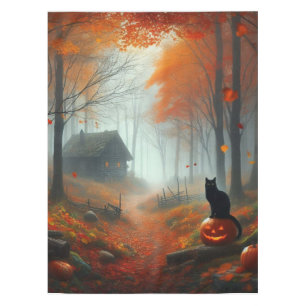 Toalha De Mesa Halloween/outono/Outono/Abóbora/gato