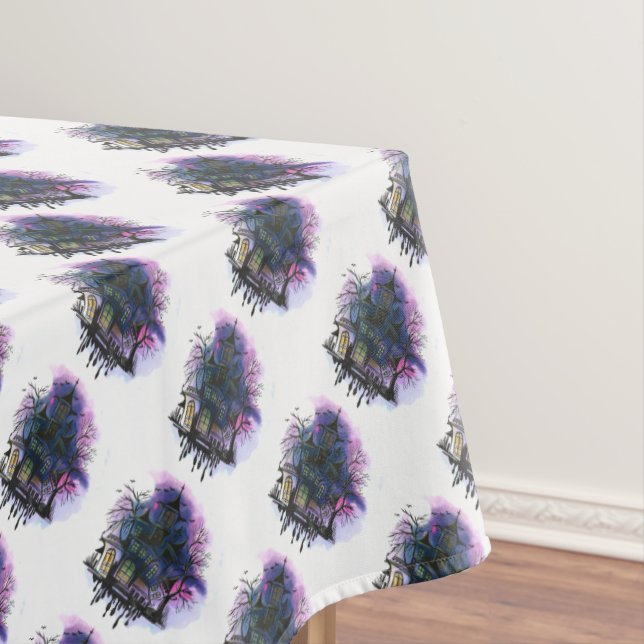 Toalha De Mesa Halloween Tablecloth, Casas Assombradas (Posição Original)