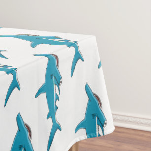 Toalha De Mesa Hammerhead shark cartoon illustration