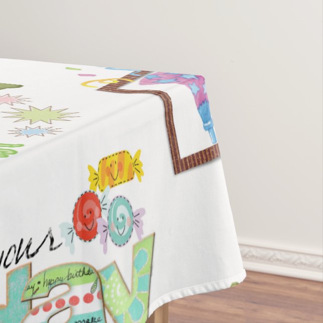Toalha De Mesa Happy Birthday Tablecloth (Posição Original)