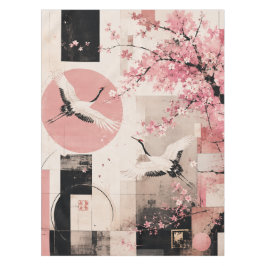 Toalha De Mesa Harmonia Avant-Garde de Sakura e Grous