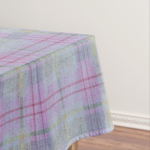 Toalha De Mesa Harmonia de Xadrez Lavanda 