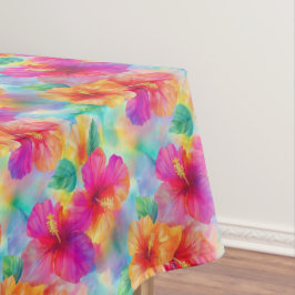 Toalha De Mesa Havaiano Hibiscus Tropical Floral