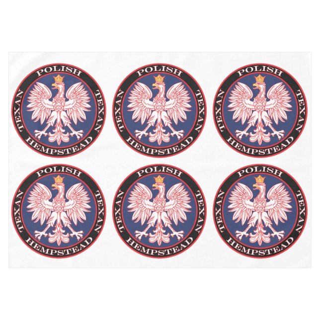 Toalha De Mesa Hempstead Round Polonês Texan (Frente (Horizontal))
