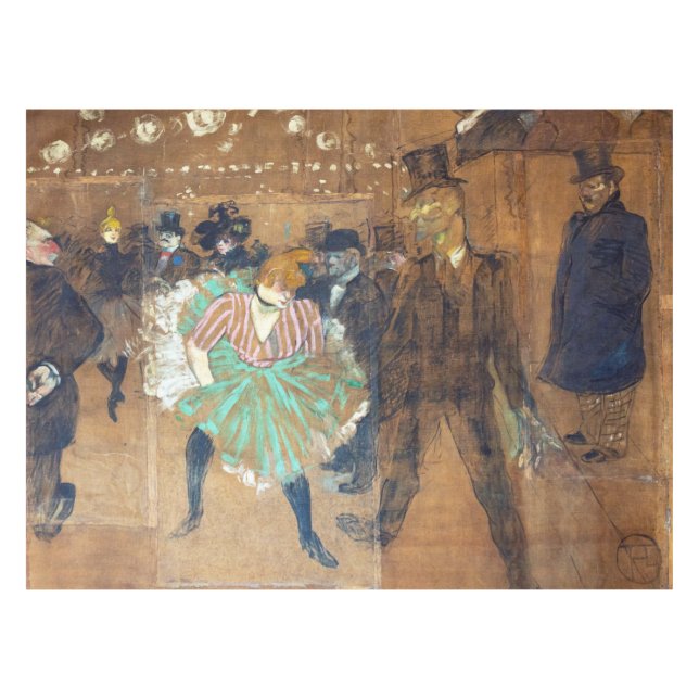 Toalha De Mesa Henri de Toulouse-Lautrec - Dança no Rouge (Frente (Horizontal))
