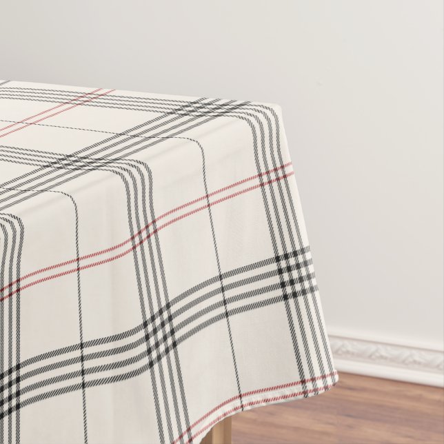 Toalha De Mesa HERITAGE | Neutral Tartan Pattern (Posição Original)
