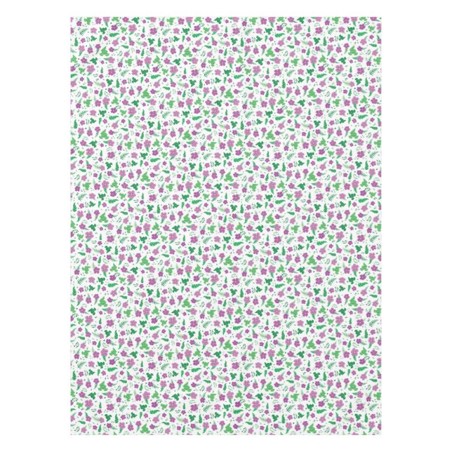 Toalha De Mesa Hibisco Roxo (Frente)