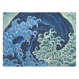 Toalha De Mesa Hokusai Feminine Wave Vintage Ocean