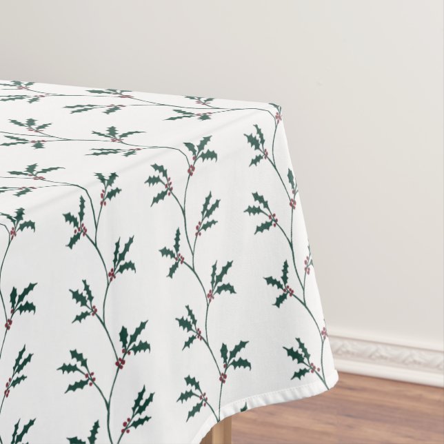 Toalha De Mesa Holly Berry vinha mesa de Natal (Posição Original)