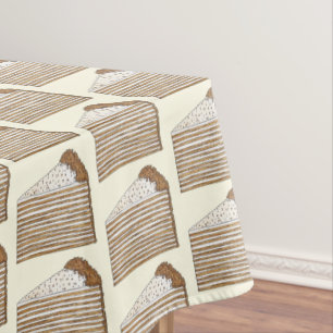 Toalha De Mesa Honey Cake Russo Dessert Assar Vende