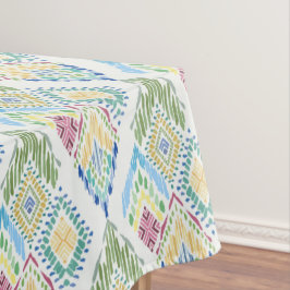 Toalha De Mesa Ikat Floral Sem Olhos Padrão