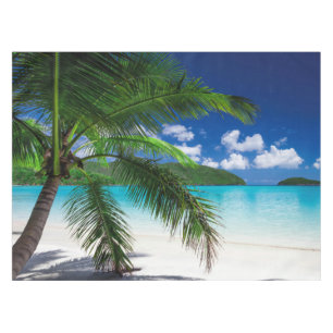 Toalha De Mesa Ilha Tropical de Paraíso Clássico