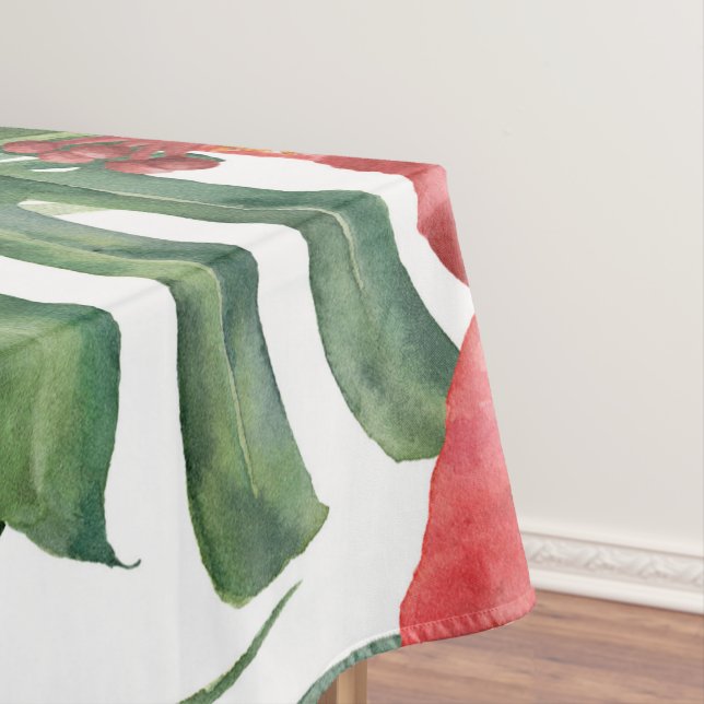 Toalha De Mesa Ilhas Paraíso Tropicais Folhosas Botânicas (Posição Original)