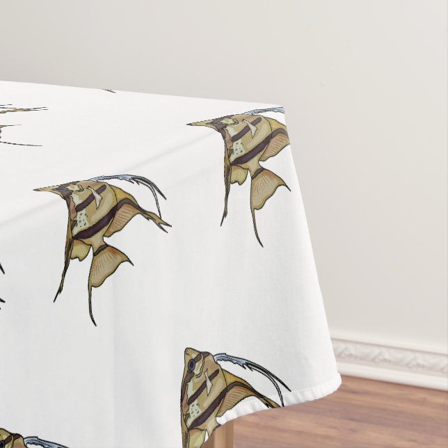 Toalha De Mesa Ilustração de desenho animado de Angelfish (Posição Original)