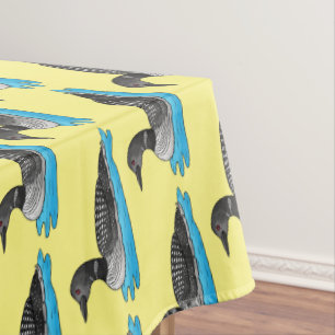 Toalha De Mesa Ilustração de desenho animado de aves soltas