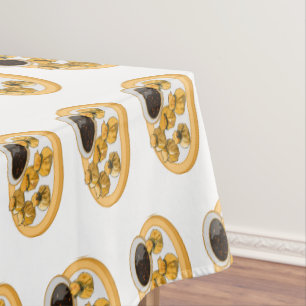 Toalha De Mesa Ilustração de desenho animado de camarão tailandês