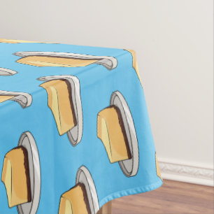 Toalha De Mesa Ilustração de desenho animado de Cheesecake