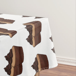 Toalha De Mesa ilustração de desenho animado de cupcake