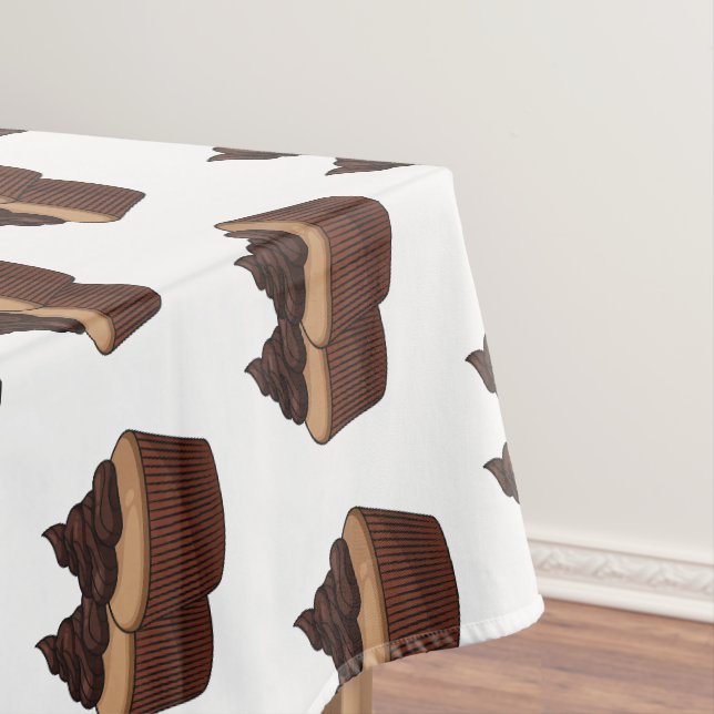 Toalha De Mesa ilustração de desenho animado de cupcake (Posição Original)