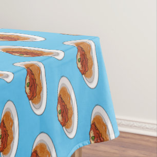Toalha De Mesa Ilustração de desenho animado de espaguete