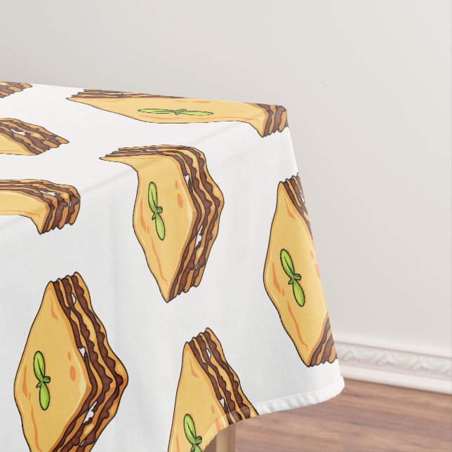 Toalha De Mesa Ilustração de desenho animado de Lasagna (Posição Original)