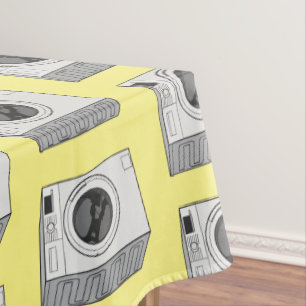 Toalha De Mesa Ilustração de desenho animado de máquina de lavar