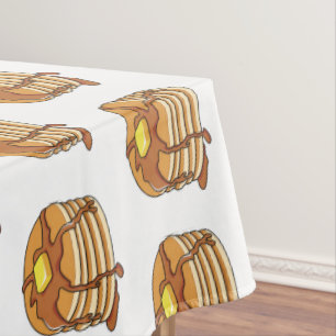 Toalha De Mesa Ilustração de desenho animado de Pancake