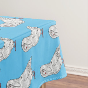 Toalha De Mesa Ilustração de desenho animado de pombo-jacobino