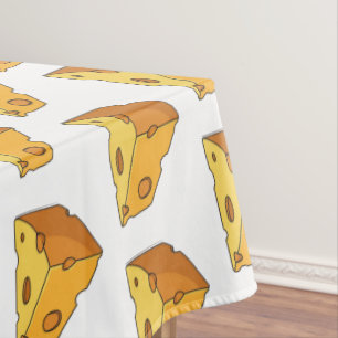 Toalha De Mesa Ilustração de desenho animado de queijo