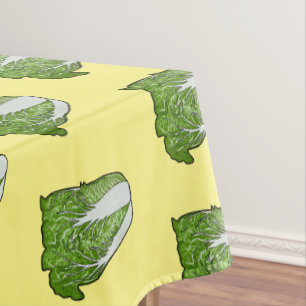 Toalha De Mesa Ilustração de desenho animado de repolho chinês