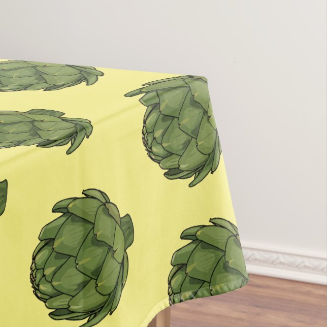 Toalha De Mesa Ilustração de desenho animado do Artichoke (Posição Original)