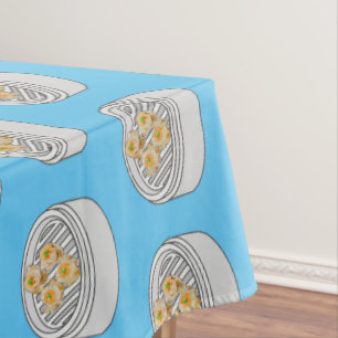 Toalha De Mesa Ilustração de desenho animado Shumai dim sum