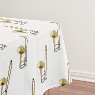 Toalha De Mesa Ilustração de desenho animado Trombone