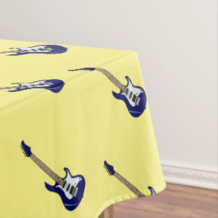 Toalha De Mesa Ilustração de desenho de guitarra elétrica