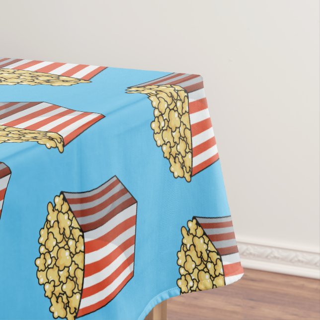 Toalha De Mesa Ilustração de desenho de pipoca (Posição Original)