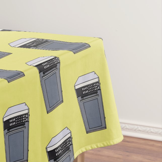 Toalha De Mesa Ilustração de desenho em micro-ondas (Posição Original)