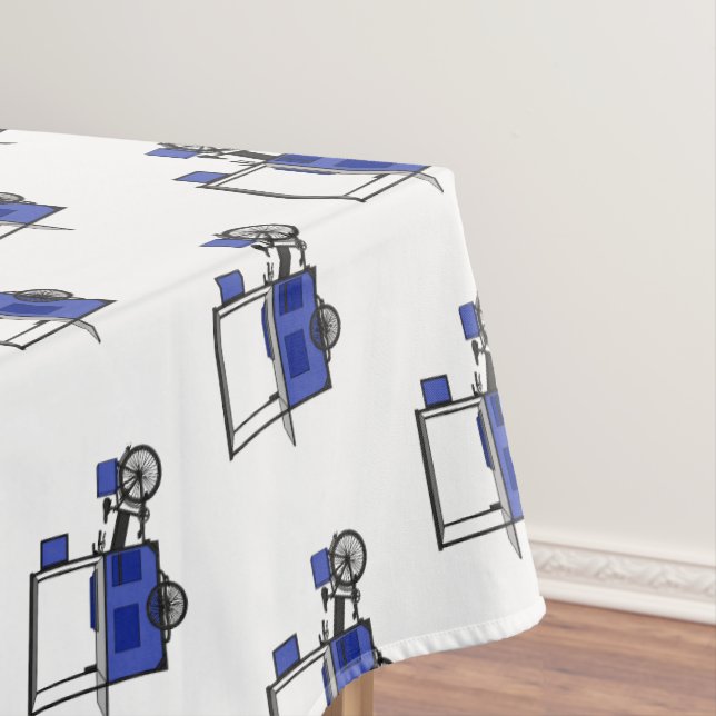 Toalha De Mesa ilustração do desenho do carrinho de comida (Posição Original)