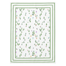 Toalha De Mesa Ilustração do Freeride Snowboarder Snowboard