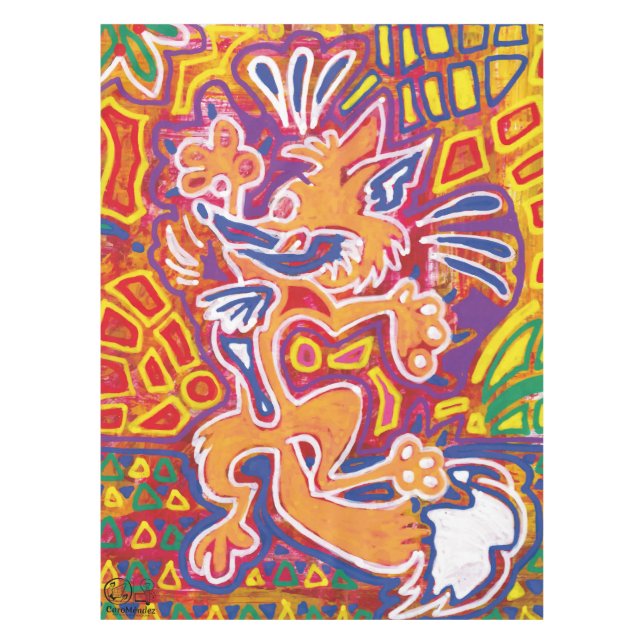 Toalha De Mesa Ilustración de Mola2 (Frente)
