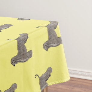 Toalha De Mesa Imagem de desenho animado de cão de cão de cão de