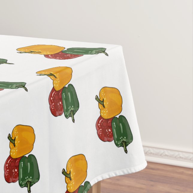 Toalha De Mesa Imagem de desenho em Capsicum (Posição Original)
