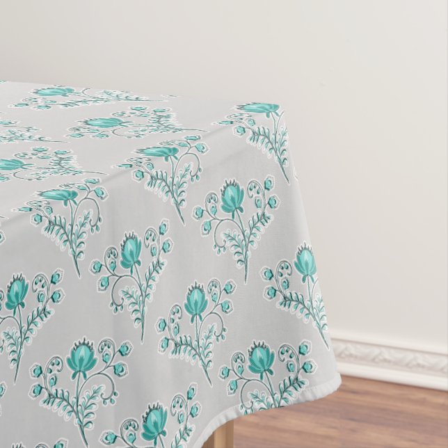 Toalha De Mesa Impressão de bloqueio floral. (Posição Original)