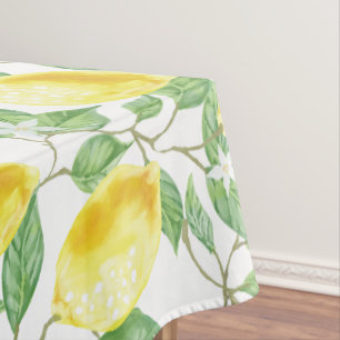 Toalha De Mesa Impressão de Limão Fresco na Cozinha/Sala de Janta