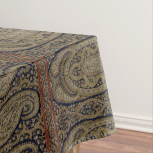 Toalha De Mesa Impressão de Padrão de Palma da Antiga Cashmere ca