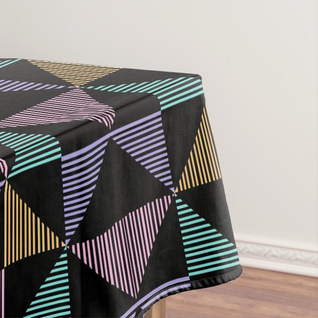 Toalha De Mesa Impressão Geométrica Abstrata Elegante – Moderna e (Posição Original)