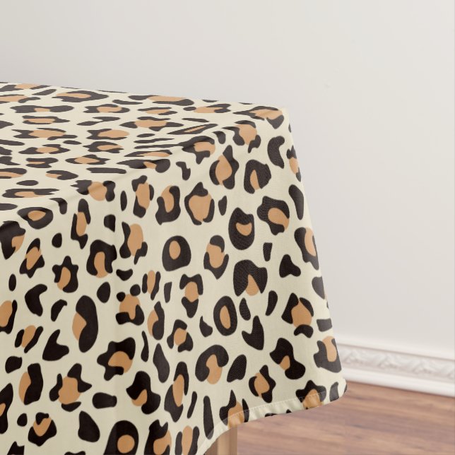 Toalha De Mesa Impressão Leopardo (Posição Original)